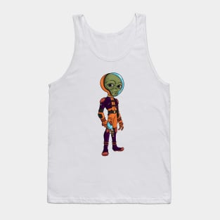 Grey Alien Tank Top